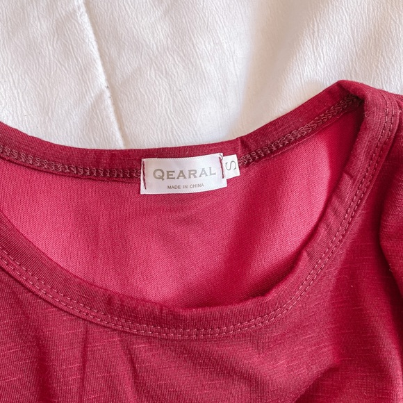 Red Long Sleeve Dress - Picture 4 of 4